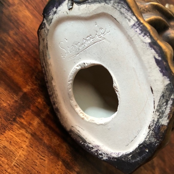 Mid Century Modern Rooster Chalk Figures In Bronze Color - Picture 11 of 14